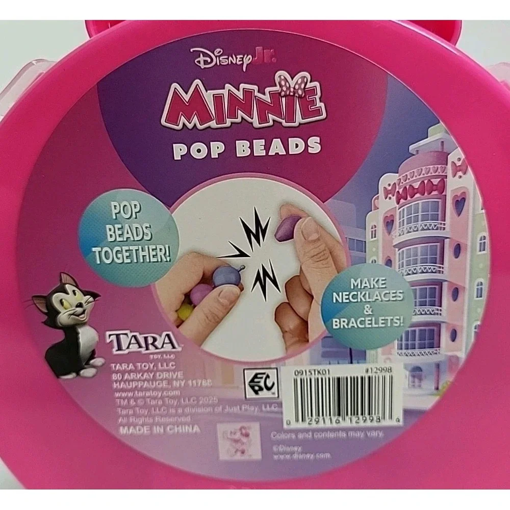 Minnie‎ Pop Beads Craft Kit for Kids New Sealed 3+ Bracelets Necklaces Toy Gift